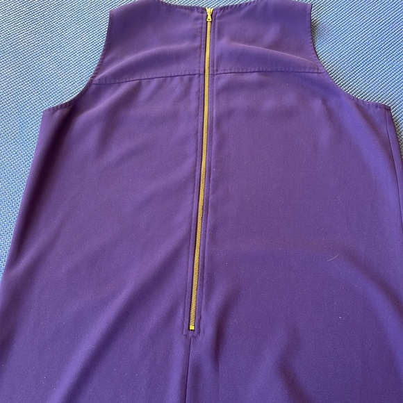 Loft Purple Dress Size 14 Sleeveless Summer - Picture 2 of 2